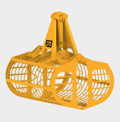 Hydraulický drapák na kompost Tecnobenne BVTB 950/1 s vertikálními pístnicemi